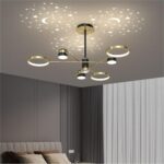 DB011 DUTTI LED Brass Chandelier Modern Designer Star remote control for living room bedroom club shop minimalist 5 7 light